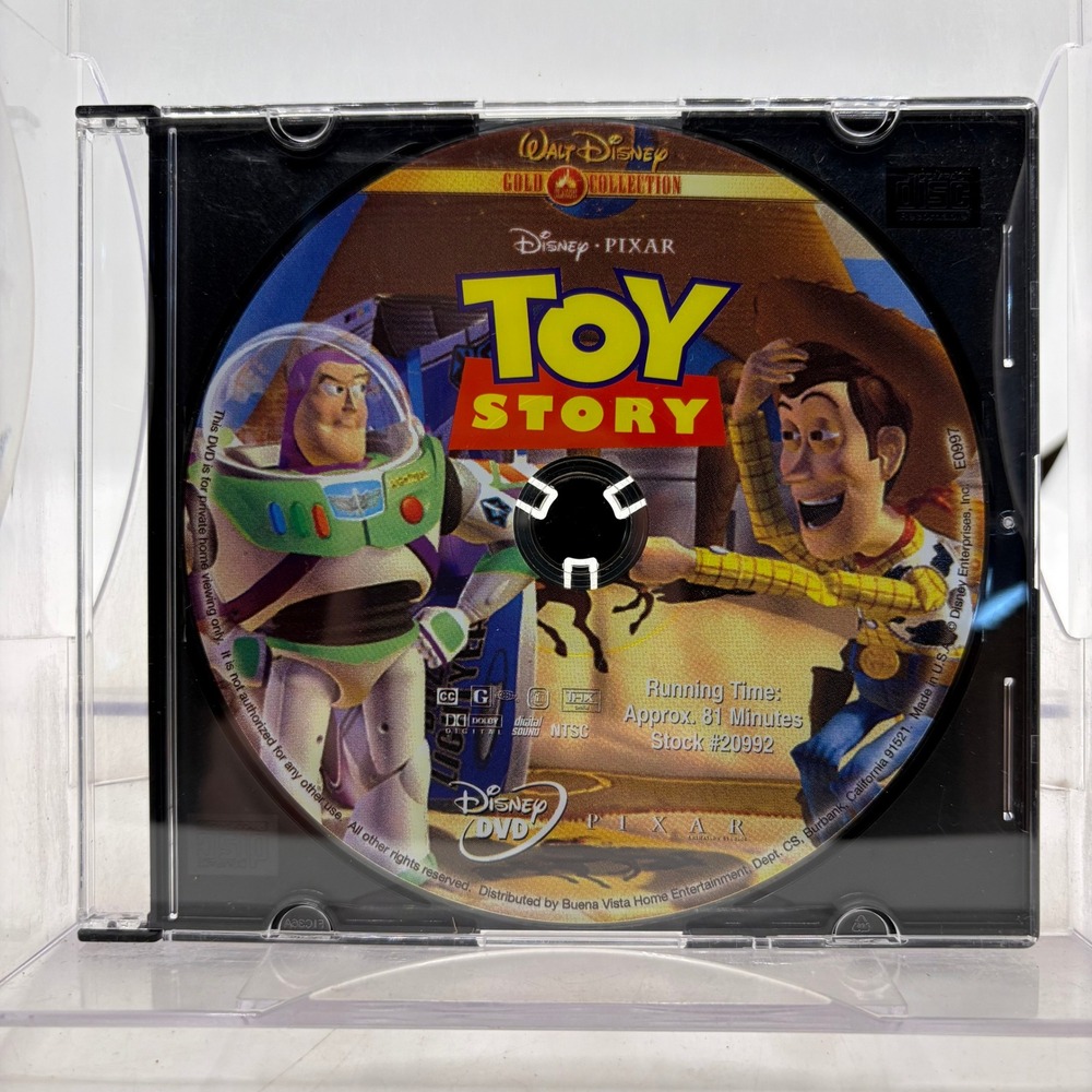 Disney Pixar Toy Story DVD Gold Collection Stock 20992 Animated Movie Buzz Woody